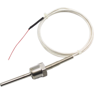 NTC 10K热敏电阻4分水管温度传感器探头5K50K管道螺纹探头20K100K