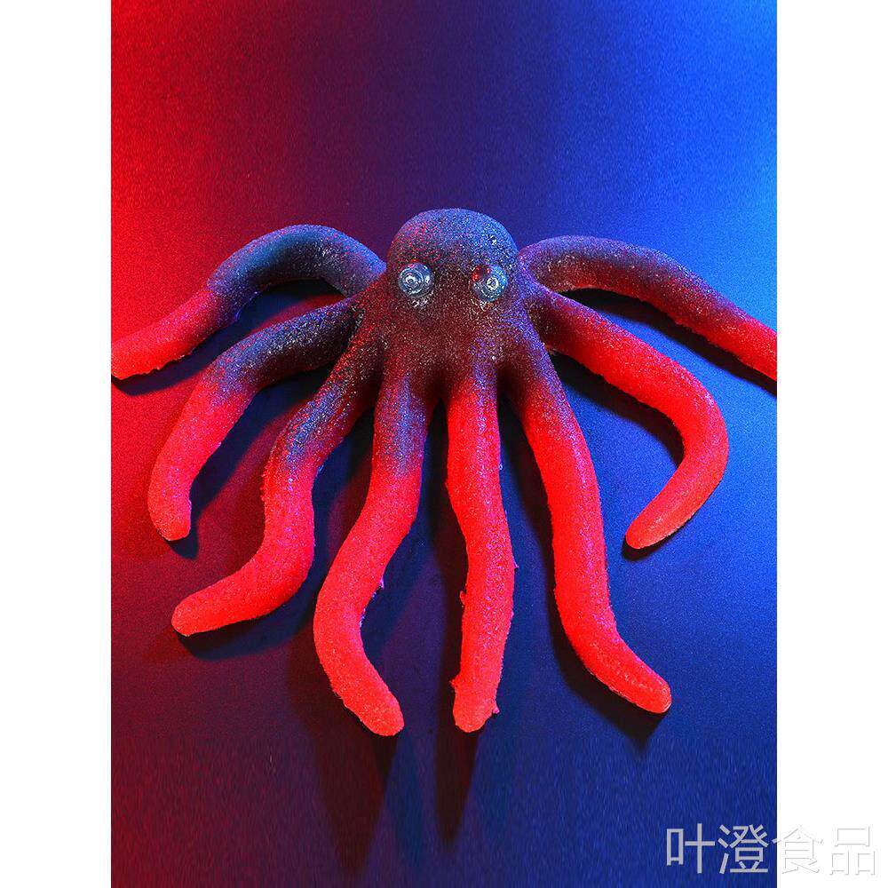 巨大qq超大巨型章鱼八爪鱼软糖网红巨糖型小熊软糖超大棒棒糖球形