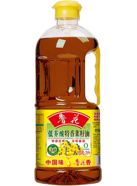 鲁花低芥酸特香菜籽油2L 非转基因食用油 物理压榨