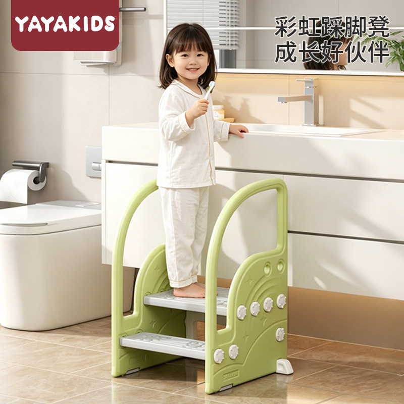 feelkids宝宝洗手台阶凳幼儿童楼梯踩脚凳增高洗漱台卫生间垫脚凳图片