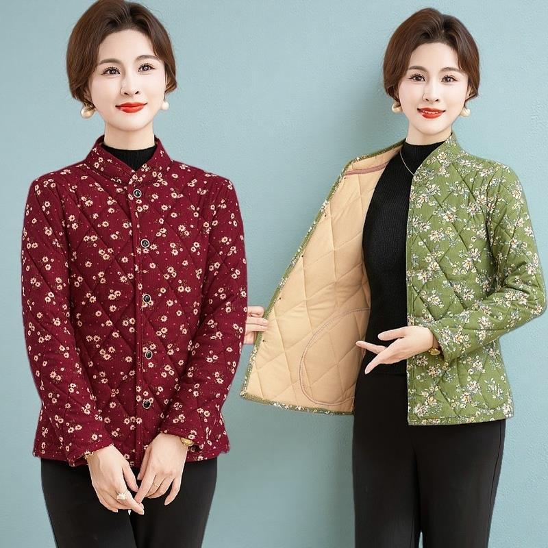 中老年驼绒棉袄女妈妈装