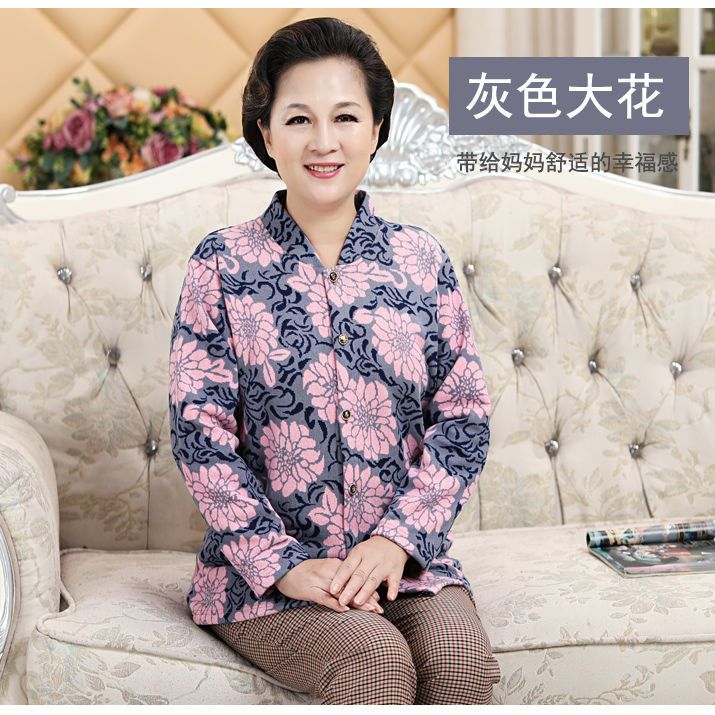 开身秋衣单件大码妈妈装
