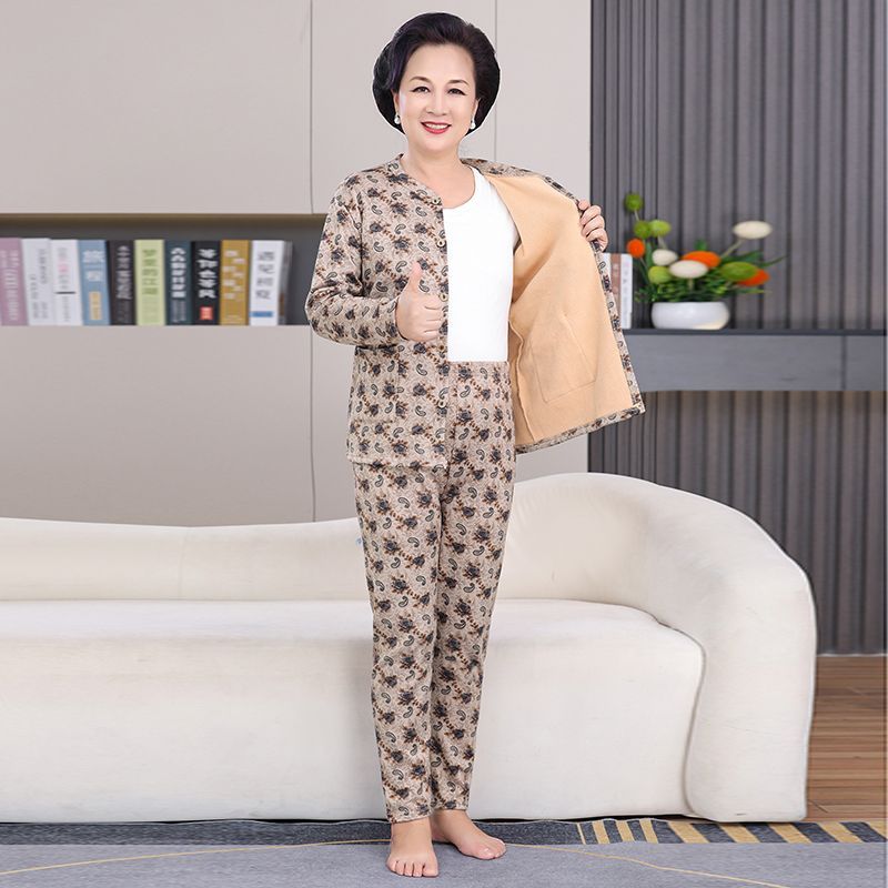 奶奶保暖内衣女款加绒加