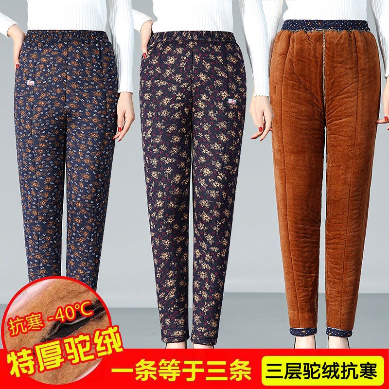 中老年女士棉裤保暖裤外