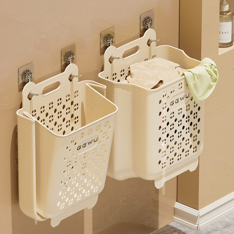 脏衣篓家用可折叠壁挂洗衣篮浴室洗澡收纳筐桶放脏衣服实用设计