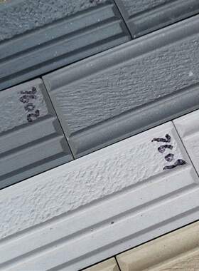 7x26凹凸面外墙瓷砖红色青灰色通体砖自建房式室外户外墙面