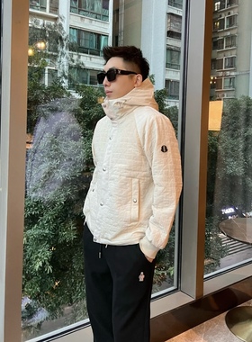 【玛雅棉服】秋季轻薄明线连帽拉链贴布绣棉服休闲棉衣外套25360