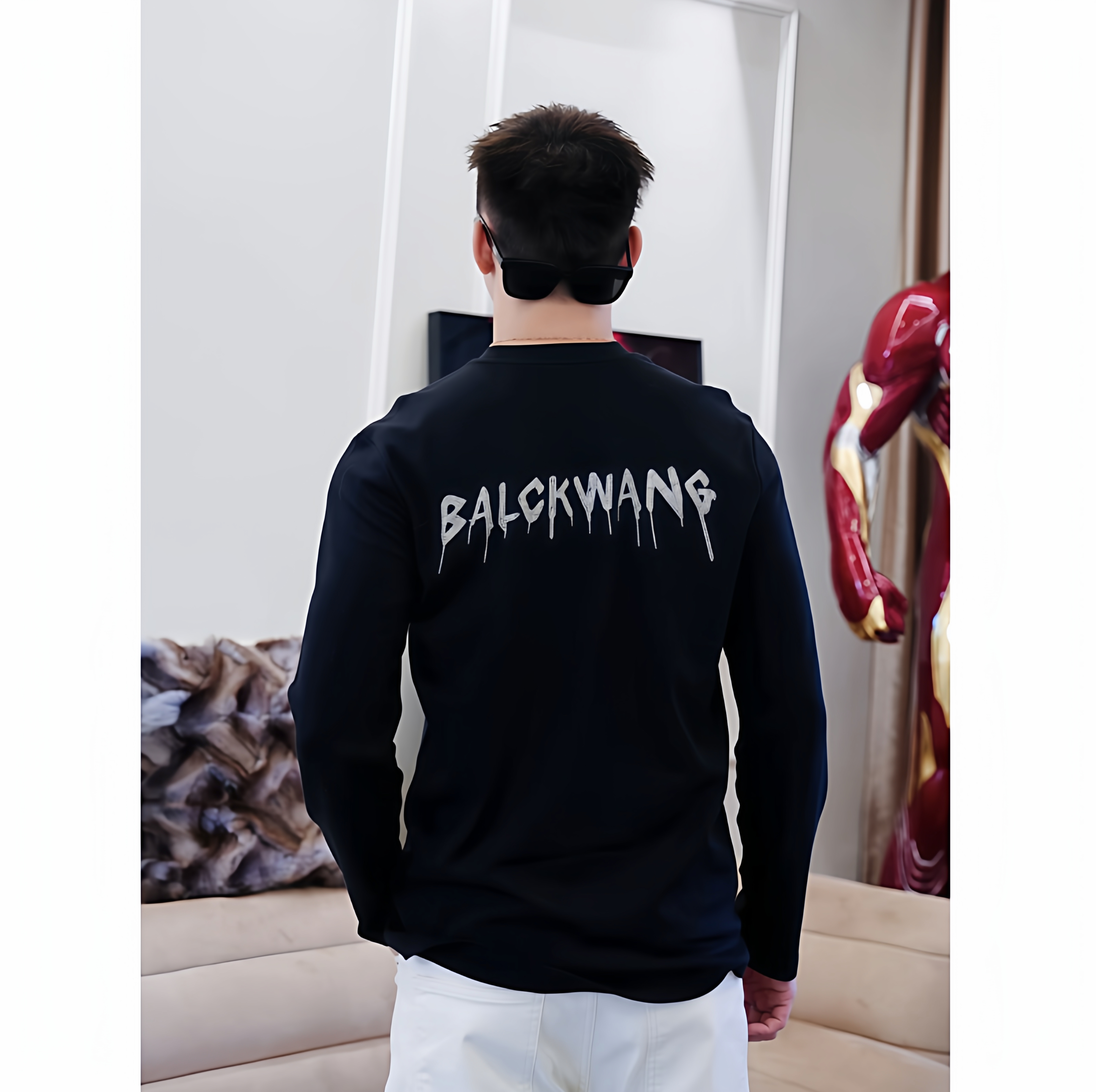 【闪耀流星】秋季高定云柔触感莫代尔弹力闪钻圆领长袖贴身打底