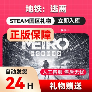 steam正版 地铁：逃离  好友礼物 国区礼物    正版礼物