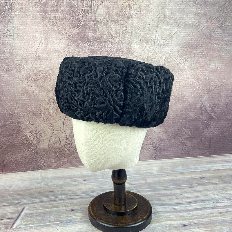 秋冬男士羊皮帽皮毛一体保暖防寒护耳骑行卡拉库羔羊通用原创防寒