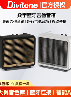 Divitone异声智能电吉他音箱锂电贝斯蓝牙户外便携家用伴奏DAM-10