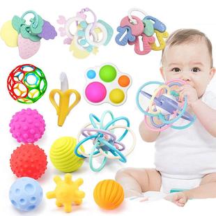 Rattle Teether Toys For Babies Educational Baby Games Rattle
