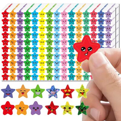 450-3000 Sheet Happy Face Stars Reward Sign Stickers Pack DI