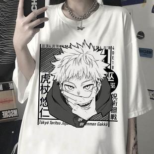 Tshirt Manga Japanese Anime Jujutsu Kaisen T Shirt Men gojo