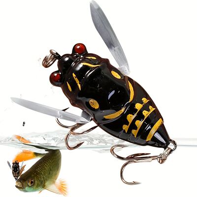 1PC Cicada Fishing Bait 2024 New 3d Holographic Eye Fishing