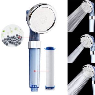 Three-step filter shower head family pressurized water