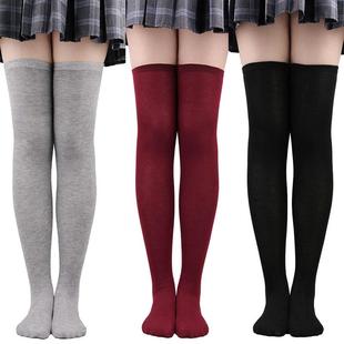 Thigh High Over The Knee High Socks for Women Black White Re
