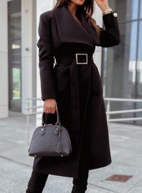 Thick Winter for Windbreak Trench Coat Jacket Women autumn