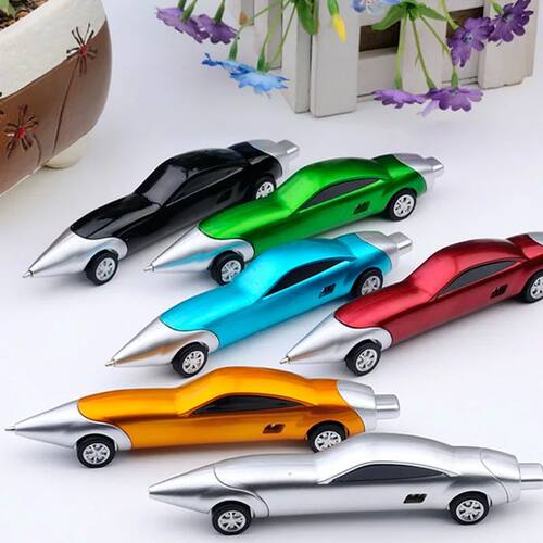 5 Pieces Cute Candy Color Car Ballpoint Pen Creative Station