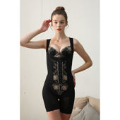 黑色肤色腰背夹文胸收腹裤 正品 依情迷套装 束腰神器塑型