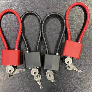 钢丝绳挂锁软锁加长防盗头盔锁密码锁具柜子锁头储物柜行李箱小锁