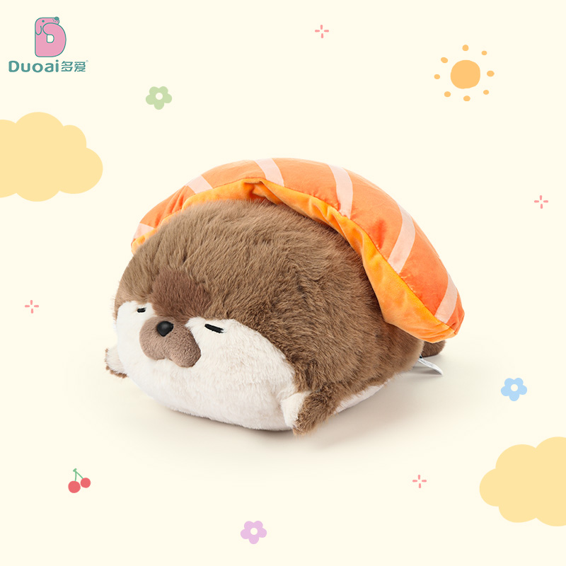 原創新款壽司毛絨海獺