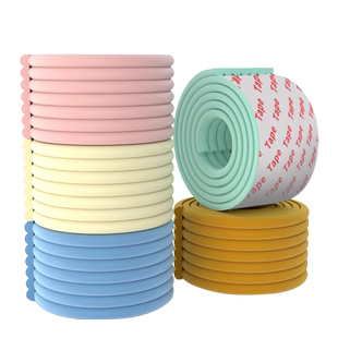 w型加宽防撞条儿童床边防磕碰保护套上下床架泡沫软包墙角包边贴