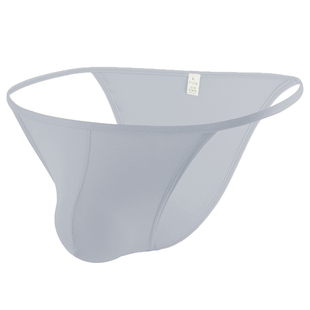 冰丝透明内裤男性感透气小三角裤细带紧身短裤衩比基尼新款潮