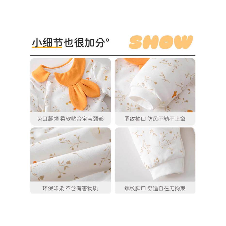 婴儿夹棉衣服秋冬新款150
