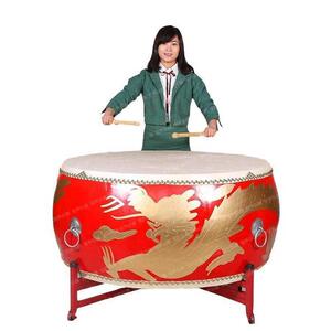 24寸1米/1.2/1.5/1.8/2米头层牛皮大鼓战鼓大红鼓寺院寺庙大堂鼓
