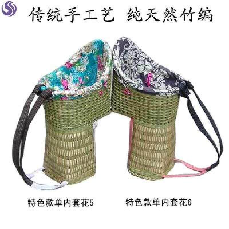 。背篓竹编婴儿小孩篓藤编民族风手工竹背篓背篼童四季通用纯背娃