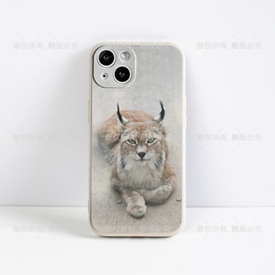 【天音文创】猞猁花园宝宝白色直边硅胶手机壳