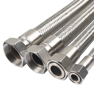 304不锈钢波纹管1寸DN25高温高压蒸汽工业金属软管钢丝编织网防爆