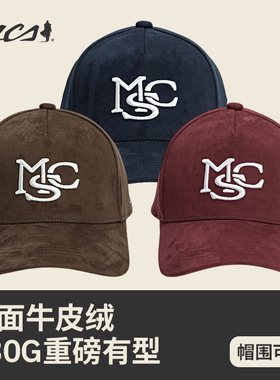 MCS源自万宝路棒球帽美式复古男女新款通用软顶百搭绣花棒球帽子