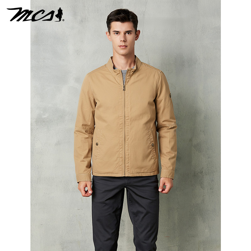 MCS源自万宝路立领合身夹克