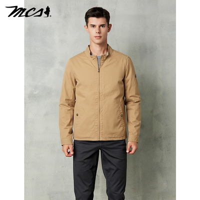 MCS源自万宝路立领合身夹克