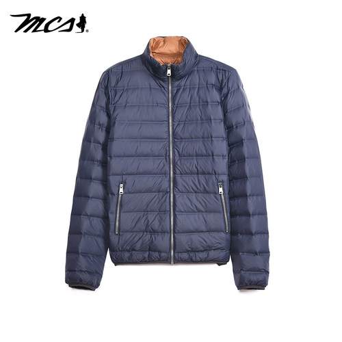 MCS简约百搭短外套保暖羽绒服男