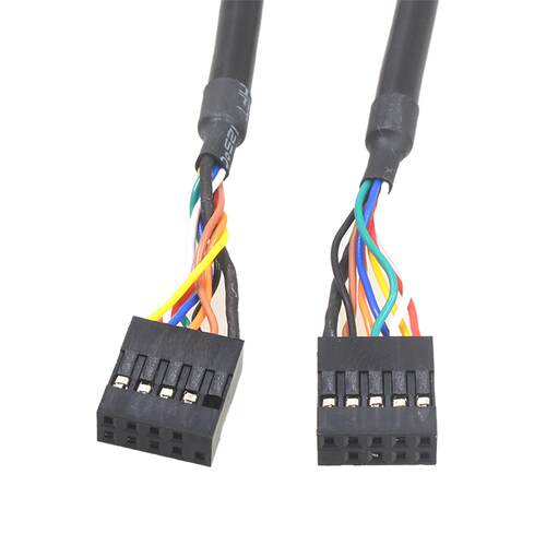 USB2.54杜邦9针母杜邦对9in孔对主板连接线usb母孔/2.0杜邦