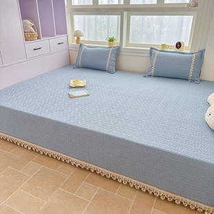 榻榻米床专用纯棉水洗棉绗缝床盖四季通用高级炕盖全棉厚炕单定制