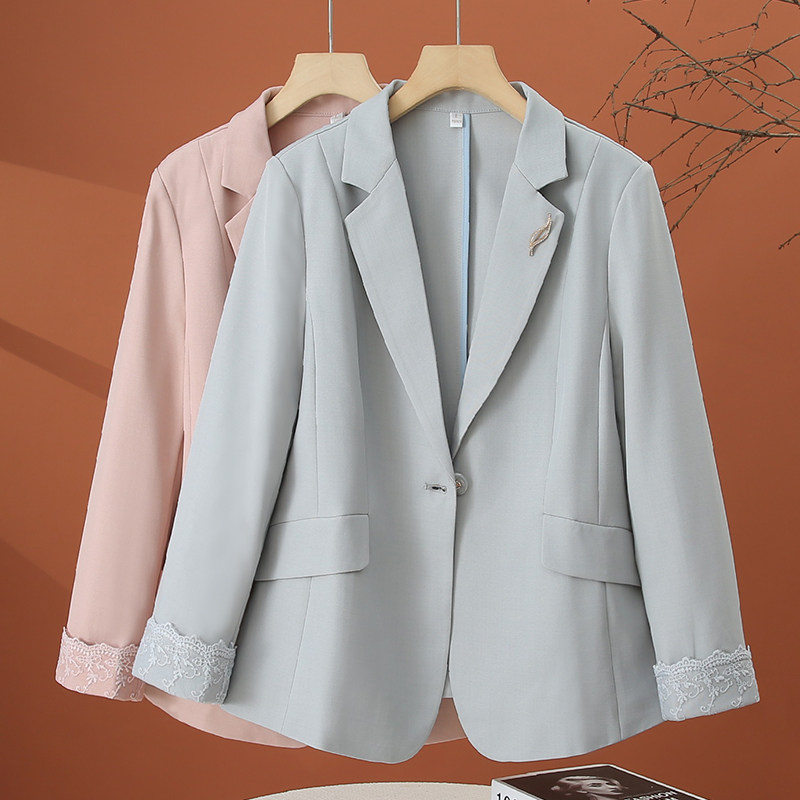 小个子西装外套女春秋薄款2026新款女装休闲百搭时尚短款西服上衣