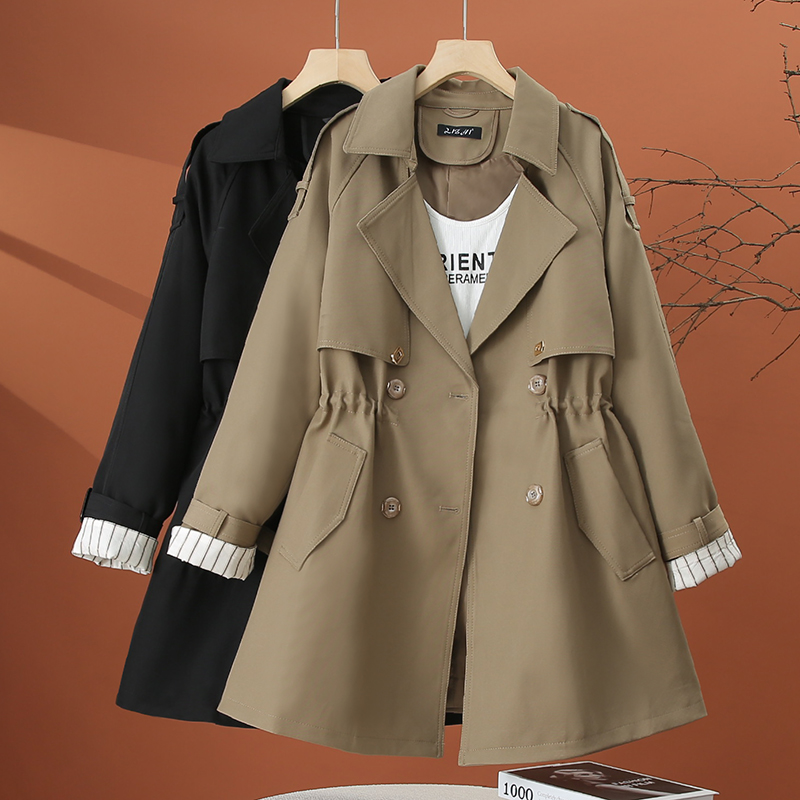 中长款风衣外套女2025新款