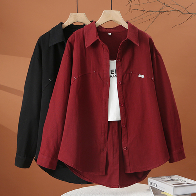 缪真常规款后开叉外套女长袖