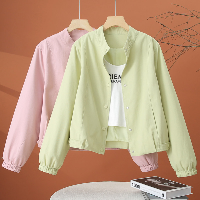 小个子休闲外套女春季2026新款洋气时尚外衣减龄宽松百搭短款上衣