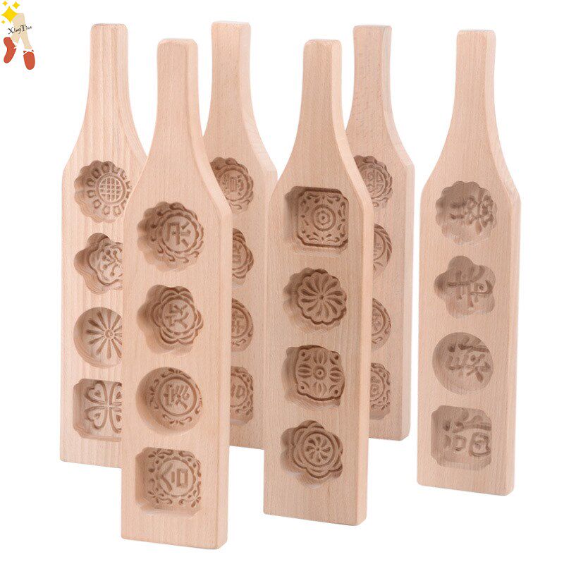 型模板印花做糯米糍粑的模具模子简约月饼食物动物木头清明果