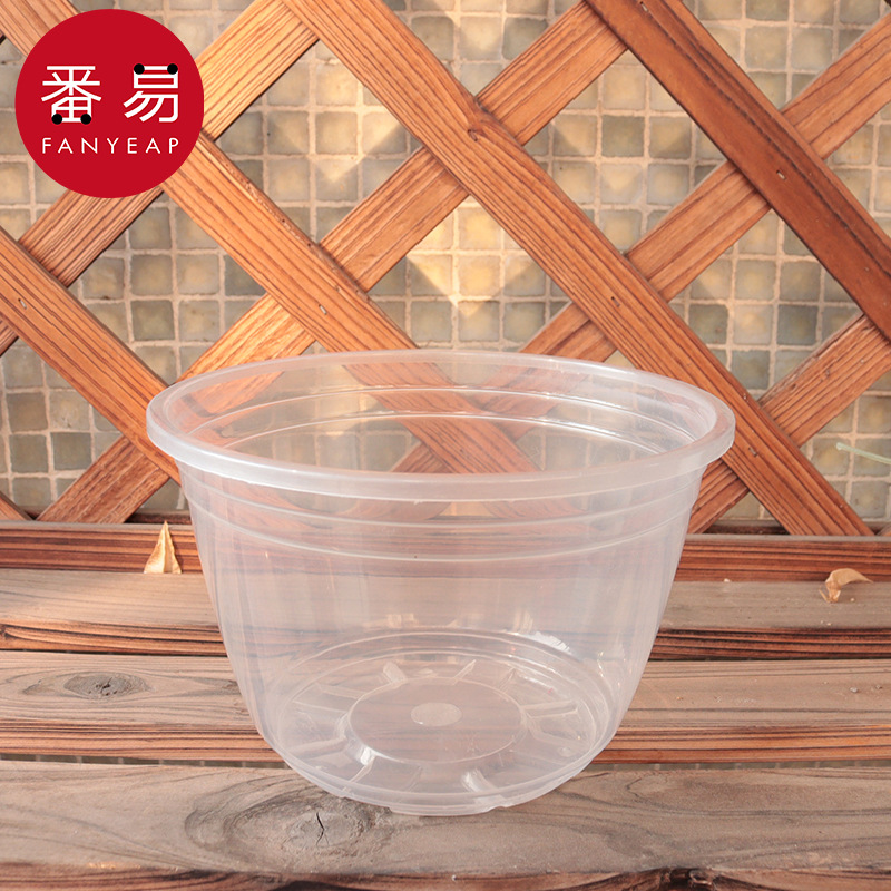 花盆/自吸水AE1S244-自动吸水花盘免浇水塑料透明懒人花盆简约园