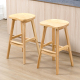 实木酒吧椅高脚凳收银前台酒吧凳现代简单斯堪 纳维亚无障碍豪华