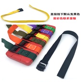 1寸黑色电泳压扣绑带收紧绳黑色捆绑带紧固绳打包带摩托车固定带