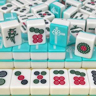 家用便携式手小旅行麻将迷你号小网红中搓麻将牌可爱mini户外麻雀