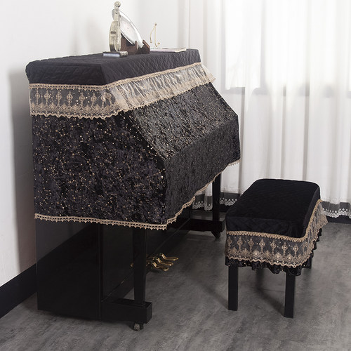 高档绒布钢琴罩\古典大气垂感好