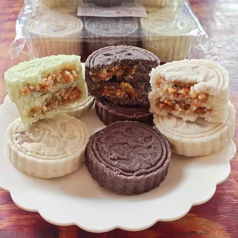 广西特产大心饼福字饼传统糯米饼花生芝麻夹心糕点印饼零食年货